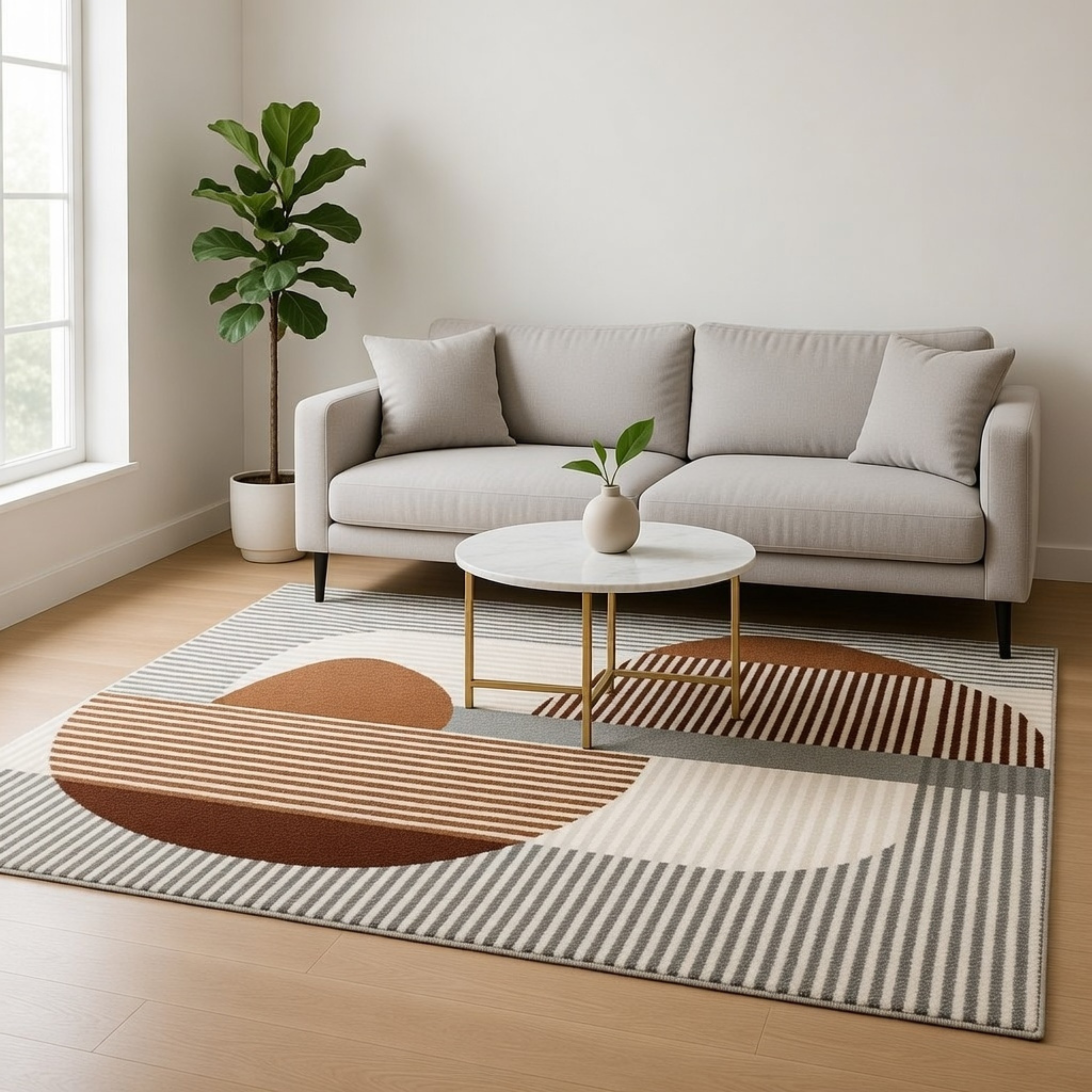 Le Tapis "Azur Abstrait" 009