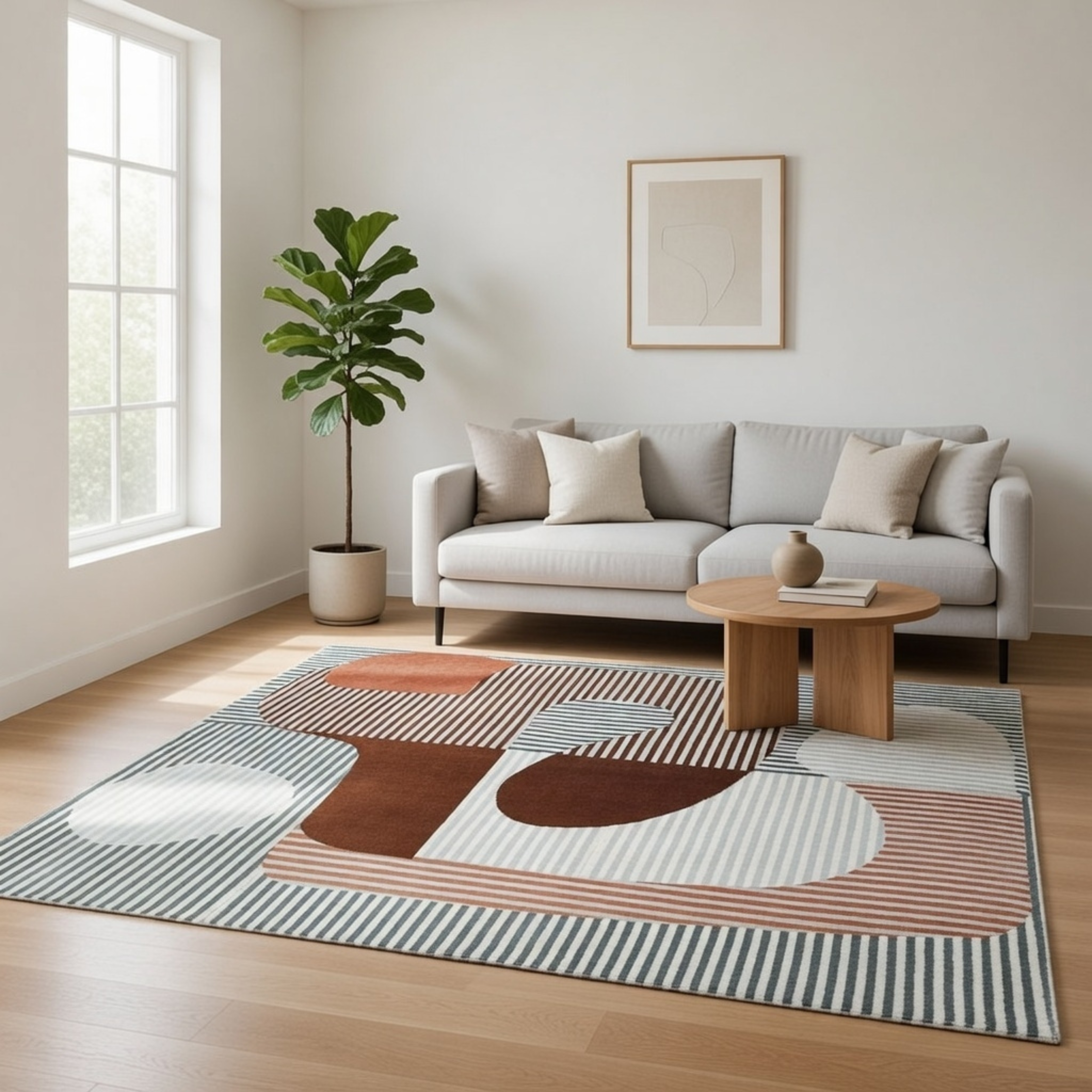 Le Tapis "Azur Abstrait" 002