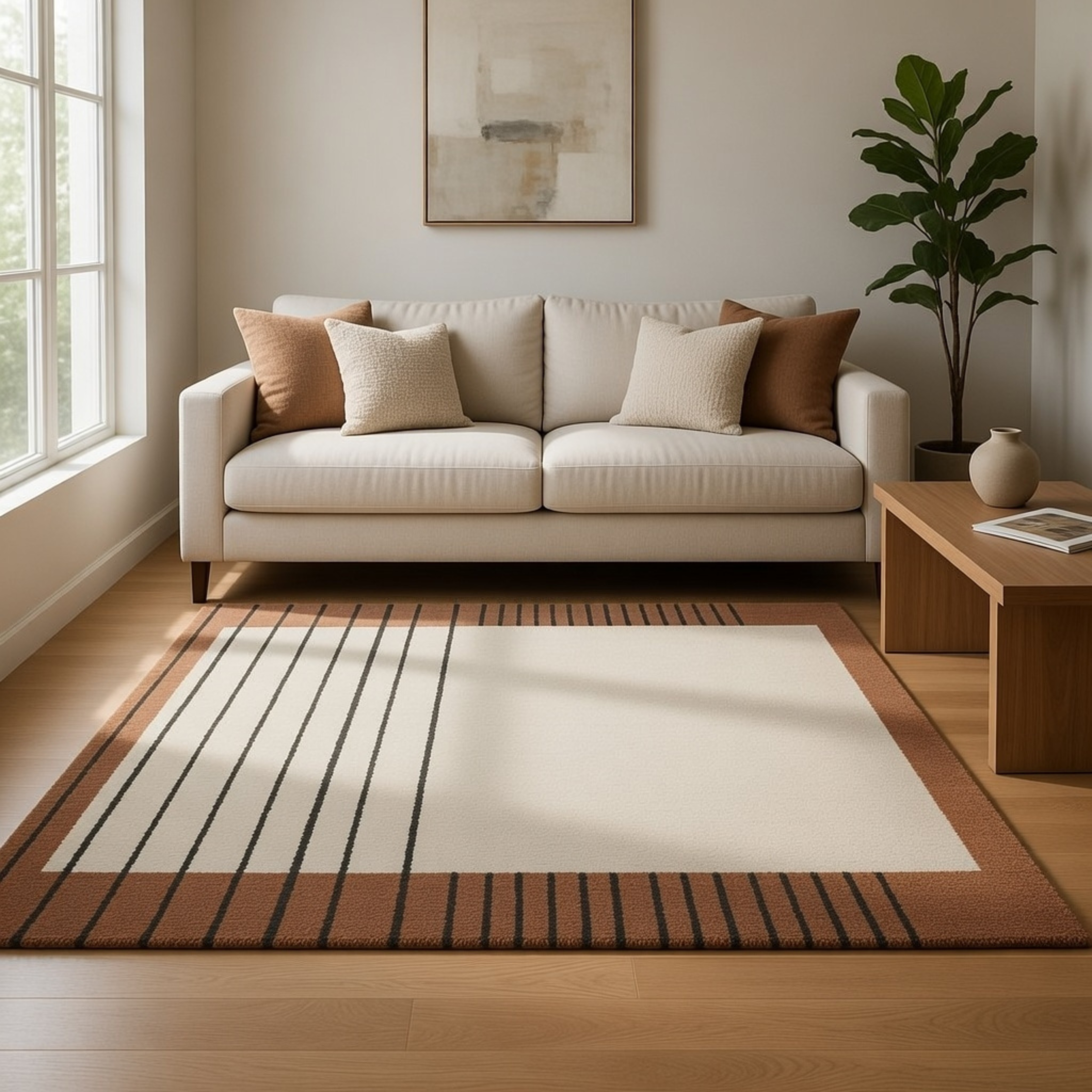 Le Tapis "Azur Abstrait" 012