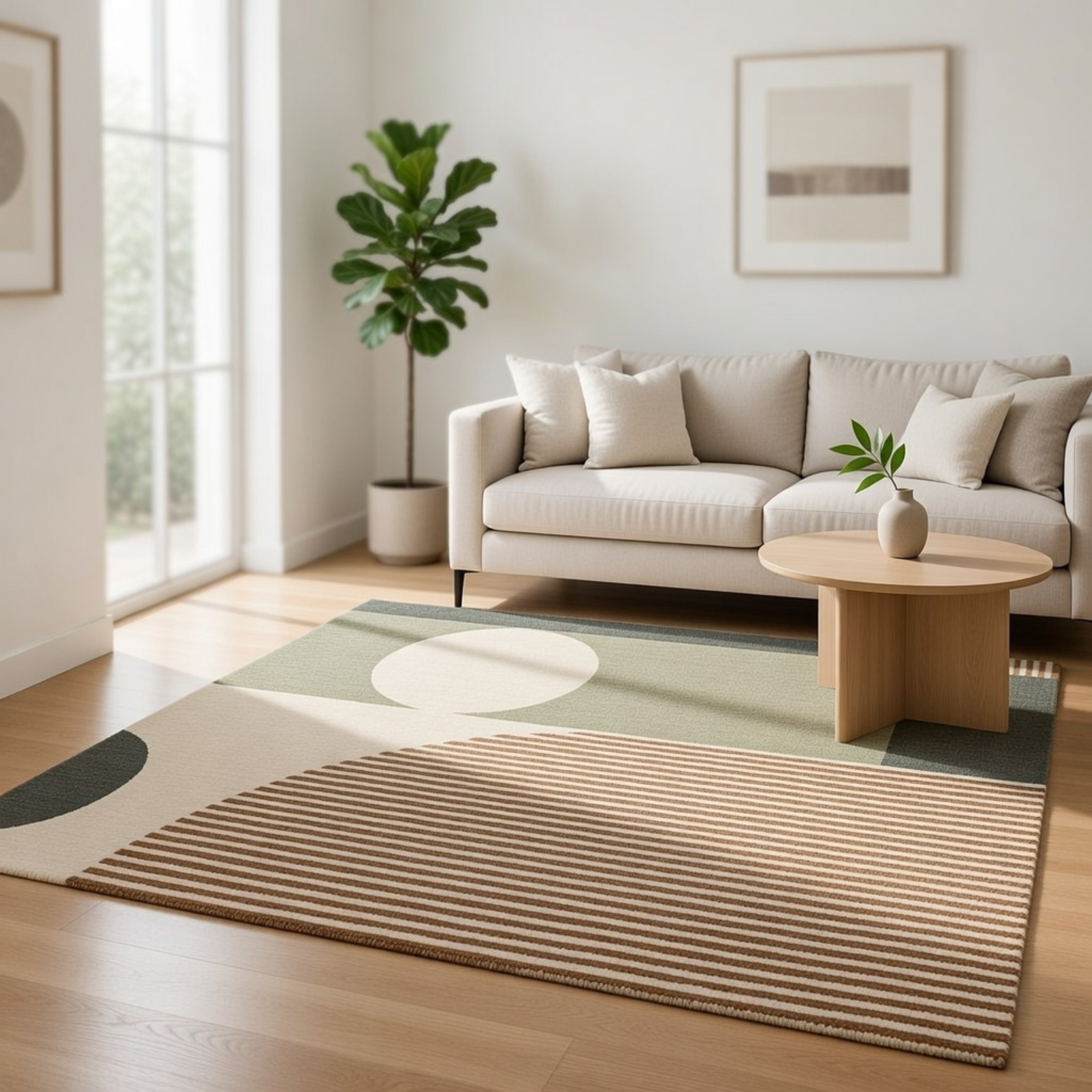 Le Tapis "Azur Abstrait" 013