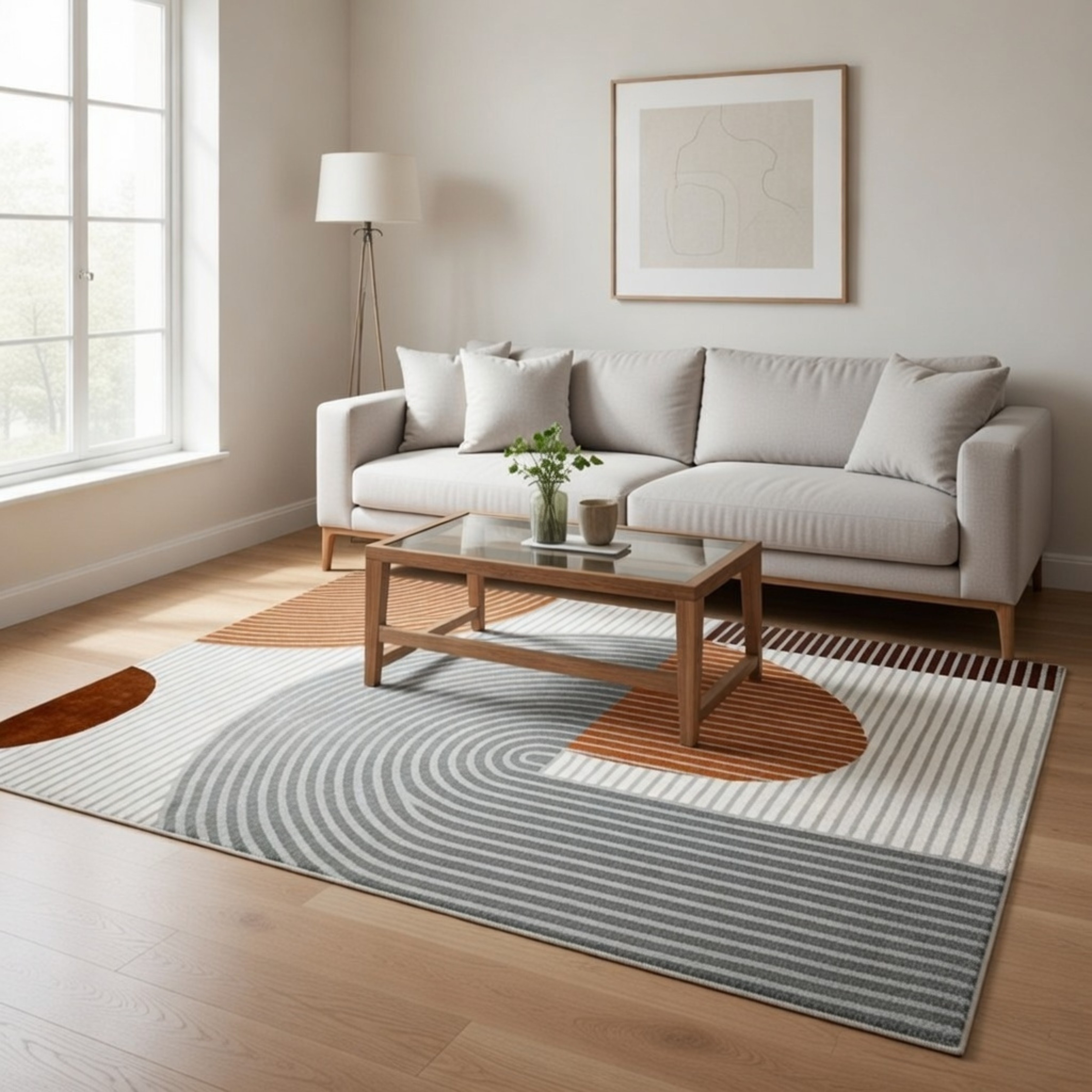 Le Tapis "Azur Abstrait" 010